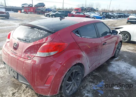 2017 Hyundai Veloster z USA, uszkodzony, nr VIN KMHTC6AD2HU307453